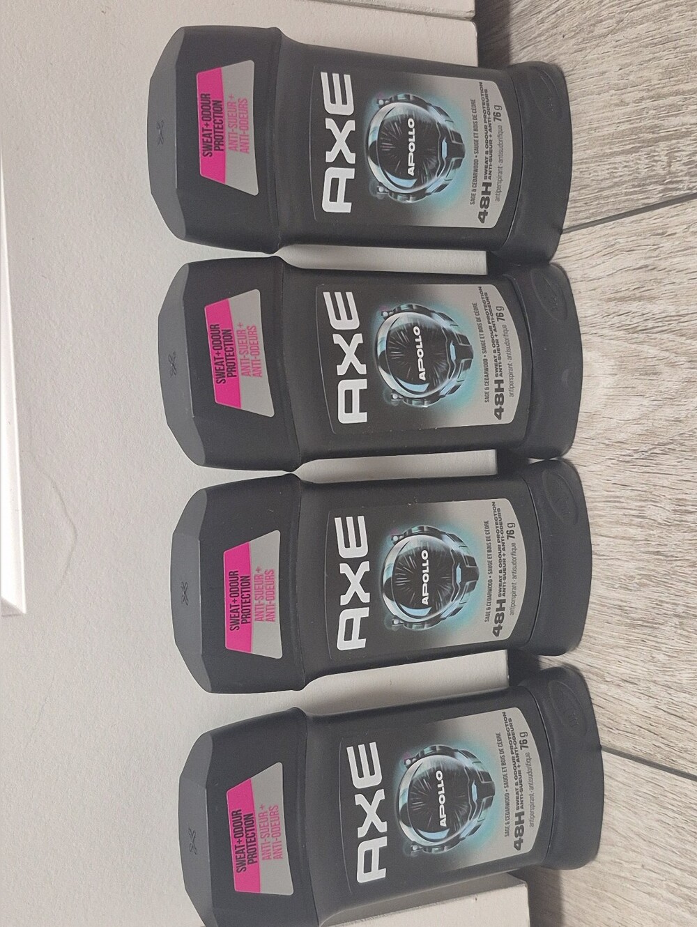 (4-Pack) AXE APOLLO Antiperspirant 48H Sweat & Odour Protection Sage & Cedarwood